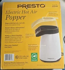 Popper Air Presto Hot Popcorn Electric Model Vintage Poplite Orville Corn NEW