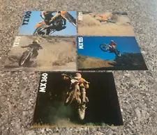 5 Vintage Yamaha Dirt Bike Motocross Motorcycle Original Sales Brochures