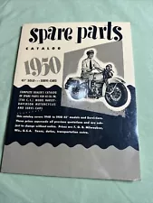 Harley Davidson Spare Parts Catalog for Harley 1940 - 1950 45" Solo & Servi-Car