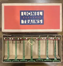 RARE VINTAGE LIONEL TRAINS 097 ACCESSORY SET TELEGRAPH POSTS WARNING SIGNAL MIB