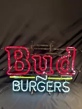 Vintage Bud N' Burgers Neon Sign