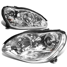 For 2000-2006 Mercedes S430 S500 S600 Projector Headlight Headlamps W220 Chrome (For: 2000 Mercedes-Benz S500)