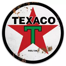 LARGE 36" Texaco Red Star Gasoline Gas & Oil Station Reproduction Metal Sign