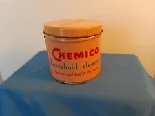 Vintage Chemico Household Cleanser Tin BRITISH GOOD HOUSEKEEPING Advertising (21