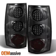 For 2007-2014 Chevy Suburban GMC Yukon XL 1500 2500 Smoked LED Tail Lights LH+RH