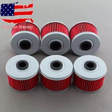 6pcs Oil Filter Filters For Honda TRX 250 250X 300 300FW 300EX 400EX Rancher 350