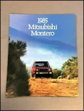 1985 Mitsubishi Montero Original Car Sales Brochure Catalog