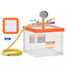 VEVOR Vacuum Chamber Acrylic Vacuum Degassing Chamber 2 Gal Degassing Silicone