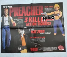 Preacher 3 Killer Action Figures Promo Poster / DC Direct / 2000 17x11” Comic