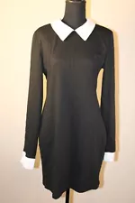 Women's Dress Black /white Costume Merlina "The Adams Family" Size XL