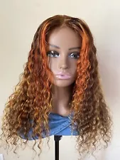 20 Inch Deep Wave Human Hair Wig-Used