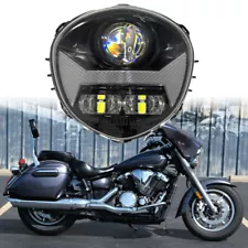 LED Headlight Assembly For Yamaha V STAR 1300 XVS 1300CT Headlamp High Low Beam (For: 2013 Yamaha V Star 1300)