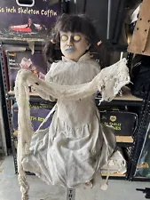 New ListingSpirit Halloween Animated Animatronic Life Size Prop Zombie Swing Girl