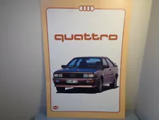 VINTAGE AUDI QUATTRO SALES BROCHURE MINT CONDITION