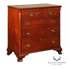 Antique American Walnut Chippendale Style Chest of Drawers