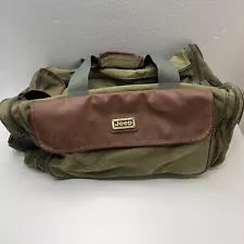 JEEP Wrangler 1995 Vintage Army Green Canvas Duffle Bag Travel Equipment Luggage