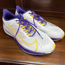 Nike LSU Shoes Air Zoom Pegasus 37 Tigers Lakers Shoes Mens Size 13