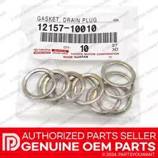 GENUINE Toyota Lexus OEM Differential Oil Drain Plug Gasket 12157-10010 [10 PCS] (For: 1986 Toyota Tercel)