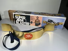 Vintage Joe Weider Super Arm Blaster Gold Classic Bicep Bodybuilder Curlers Gold