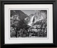 Ansel Adams "Yosemite Falls and Meadow" Custom Framed NEW ART Photography