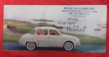 1952 Renault "Dauphine" Original Vintage Car Dealer Sales Brochure / Catalog