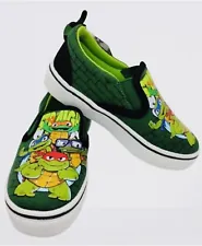 Teenage Mutant Ninja Turtles Mutant Mayhem Toddler Boys Slip on Shoes NEW