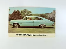 1966 Marlin Fastback American Motors Postcard