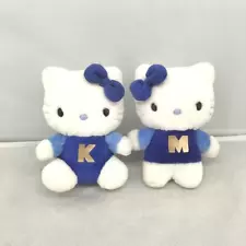 Sanrio Blue Kitty & Mimmy Not for sale Plush toy Good Condition From Japan #0340