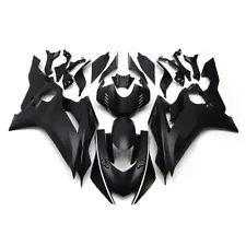 ABS Fairings for YZF R6 2017 18 19 20 2021 Yamaha Matte Black Injection Bodywork (For: 2019 Yamaha)