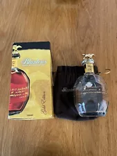 Blanton’s Gold Empty Bourbon Bottle Unrinsed Letter T & Box Included