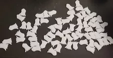 70 Pcs WHITE ACRYLIC 1" GHOST For Table Scatter Decoration Vase Filler