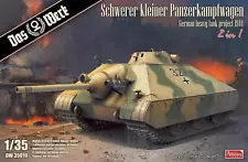 DAS WERK Schwerer kleiner Panzerkampfwagen German Heavy Tank Project 1944 2 in 1