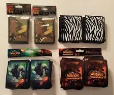 Standard Card Sleeve Lot WOW TCG Camoflauge Camo Zebra Legion