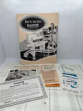 1948 How To Use Your Ironrite Manyal W/ Hangtag And Guarantee Bond Certificate