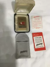 Vintage 10K Yellow Gold-Filled ZIPPO Lighter In Clamshell “imi Irving Materials”