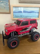 New Bright Ford Bronco Red RC Rock Crawler R/C Car truck suv FOR PARTS REPAIR