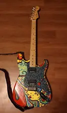 Custom Painted Body Electric Guitar with Fender Neck Duncan Pick-ups