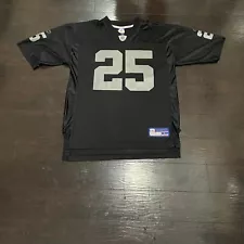 !VINTAGE! C. Garner #25 Raiders Reebok Authentic Replica Jersey Size L Men's NFL