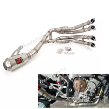 Full Exhaust System Front Link Pipe For BMW S1000RR 2019-2023 S1000R 2021-2023 (For: 2021 BMW S1000RR)