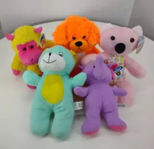 Plush Lot Of 5 Stuffed Animals ParkwayWorld Plush Kellytoys Animal Pals Bear Dog