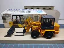 Conrad 1/50 Scale Ahlmann 180 Mini Wheel Loader w/ Bucket and Pallet Forks