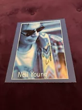 Rock / Neil Young autographed colour photograph: genuine and rare!