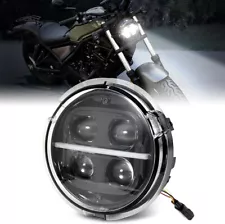 For Honda Rebel 300 CMX300 ABS 2020-2023 60W LED Headlight Assembly Hi/Low Beam (For: 2020 Honda Rebel 300)