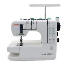 Janome CoverPro 1000CPX Coverstitch Serger Machine with Bonus Bundle