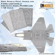 1/48 US Navy F-35C Lightning II RAM Panels Paint Masks for Kitty Hawk #KH80132