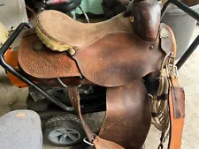 John Burge 15" Championship Team Roping Saddle