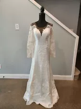 Hand Beaded Mermaid Wedding Dress size 2-16 (Store Closing Sale)