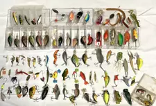 Large Lot Fishing Lures 85+ Heddon Jitter Bug Hula Popper Jinkers Fresh Water