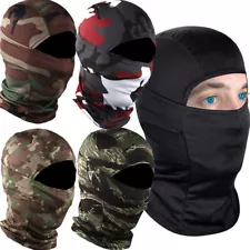 Tactical Balaclava Camo Face Mask UV Protection Ski Sun Hood Cover for Men Women