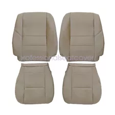 For 2000-2007 Toyota Sequoia Driver Passenger Bottom Top Seat Cover Tan